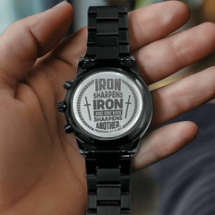 Iron Sharpens Iron (Proverbs 2717) – Men's Watch