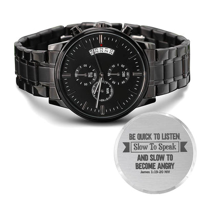Be Quick to Listen (James 119-20) – Men's Watch