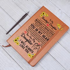 To My Daughter Proud – Leather Journal