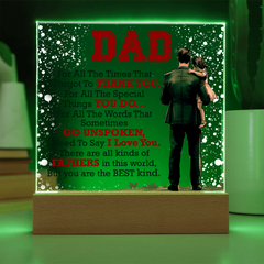 Thank You Dad - Acrylic Square